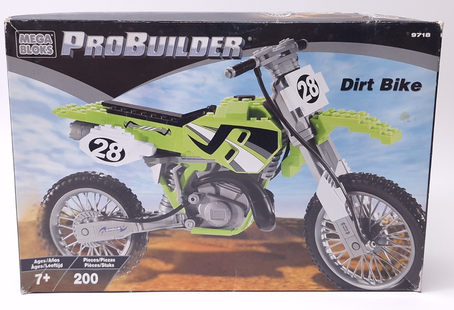 Mega Blocks Pro Builder Dirt Bike Green 9718 NEW - $36.10