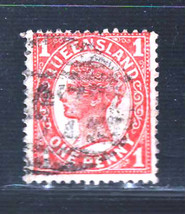 QUEENSLAND  1895-96  Fine  Used  Stamp 1 p. #5 - £0.78 GBP