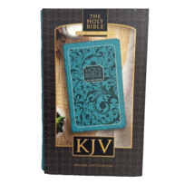 The Holy Bible King James Version Zip Cover Satin Ribbon Marker Deluxe Gift Set - £27.64 GBP