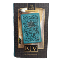 The Holy Bible King James Version Zip Cover Satin Ribbon Marker Deluxe Gift Set - £26.28 GBP