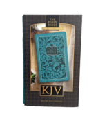 The Holy Bible King James Version Zip Cover Satin Ribbon Marker Deluxe G... - £27.43 GBP