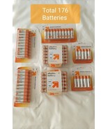 Bundle (Total 176 AA Batteries) Up &amp; Up Alkaline AA Batteries Expire : 2031 - £51.35 GBP