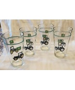 4 JOHN DEERE GLASSES &quot;NOTHING RUNS LIKE A DEERE!&quot; - £26.13 GBP