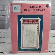 Pitter Patterns 1997 &quot;Forever In Your Heart&quot; Cross Stitch Kit&quot; - $14.84