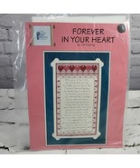 Pitter Patterns 1997 &quot;Forever In Your Heart&quot; Cross Stitch Kit&quot; - £11.67 GBP