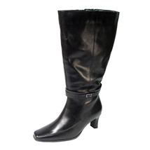 PEERAGE Brook Women Wide Width Fleece Lining Knee High Leather Boots - £120.15 GBP