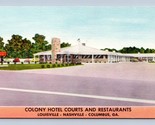 Colony Hotel Courts Motel and Restaurants Columbus Georgia UNP LInen Pos... - $2.63