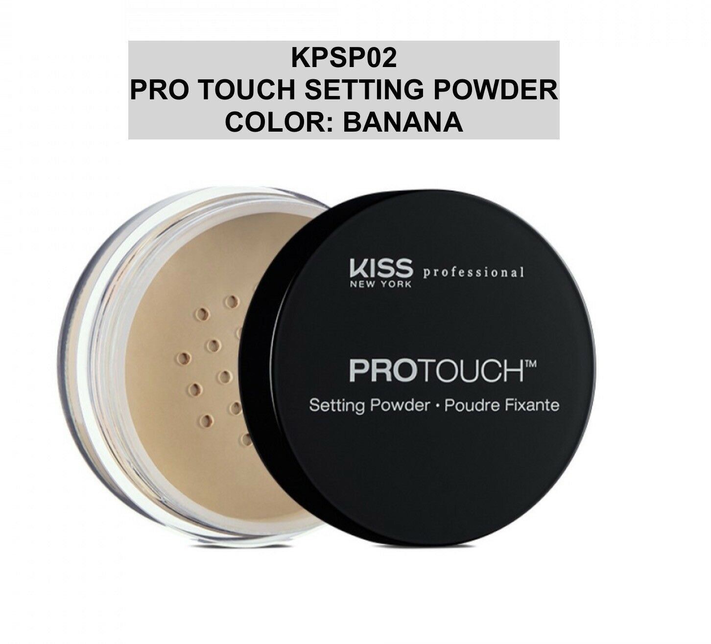 KISS NEW YORK PROFESSIONAL PRO TOUCH SETTING POWDER COLOR: BANANA - $7.59