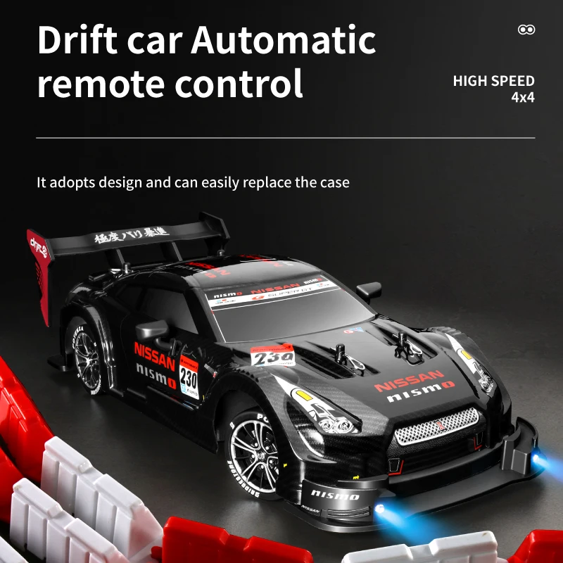 4WD Drift Rc Car 2.4G 1:16 RC Drift Car Toy Remote Control GTR Model Cars - £63.79 GBP+