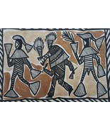 Vintage Framed African Textile Art Korhogo Mud Cloth Senufo Tapestry Ivo... - $1,484.99