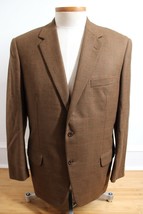 Vtg Engelhorn &amp; Sturm 40S 50C Brown Houndstooth Wool Sport Coat Jacket - $38.94