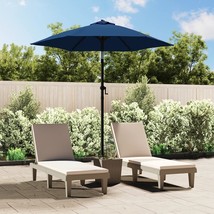  Garden Parasol Blue and Dark Grey Polyester, Aluminum Medium - $81.17