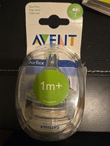 Avent Airflex Silicon Slow Flow Nipples 0% BPA 1 month +, 2 count - $9.99