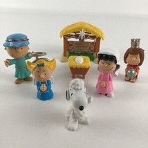 Peanuts Gang Christmas Pageant Nativity Set Snoopy Charlie Brown Shepher... - £27.65 GBP