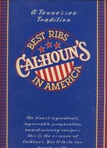 Calhoun&#39;s Bar B Que Menu Knoxville Nashville Tennessee Best Ribs in America 1996 - £17.38 GBP