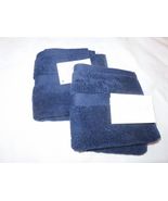 2 Sferra Bello Dark Blue Washcloths NWT - $40.38 CAD
