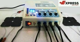 Electrotherapy Physical Pulse Massager 4 Channel Self Adhesive Pads Unit... - $128.70