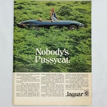Vintage 1970&#39;s Jaguar E-Type V-12 Magazine Print Ad British Leyland 11&quot; ... - £5.27 GBP