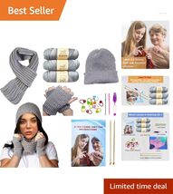 DIY Knitting Kit for Adults – Learn to Knit &amp; Create Beautiful Handcraft... - $49.45