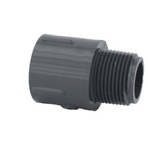 Charlotte Pipe PVC 08109 0800 PVC Sched-80 Adapter 3/4&quot; Slip T X 3/4&quot; D MPT - £5.35 GBP