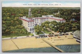 Postcard Hotel Buena Vista and Cottages Biloxi Mississippi - $3.75