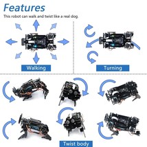 ESP32-WROVER Robot Dog Kit with Camera and Ultrasonic Sensor - $217.80