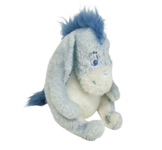 10&quot; Disney Spring Shine Blue Eeyore Winnie Pooh Stuffed Animal Plush Toy Soft - £20.84 GBP