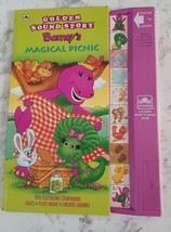 Barney&#39;s Magical Picnic Golden Sound Story Book 1993 Hardcover Needs New Battery - £6.14 GBP