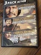 Charles Bronson 3 Pack The Mechanic Messenger of Death Assassination DVD Tested - $2.96