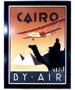 Global Home Cairo By Brian James Framed Graphic Cairo By Air 20x26” - $129.93 CAD