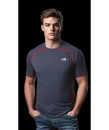 The North Face Men’s 2XL Gray T-Shirt Red Stitching Short Sleeve Activew... - $219.40 MXN
