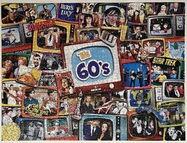 MasterPieces Signature Collection Jigsaw Puzzle 60&#39;s TELEVISION SHOWS 1000 Pcs - £7.82 GBP