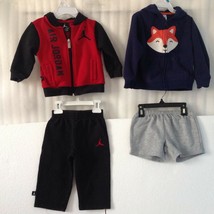 Baby Kids AIR JORDAN  Track Suit Size 18 M Blue Red Black Full Zip Jacke... - $414.61 MXN