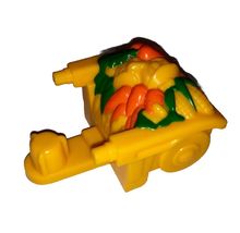 Fisher Price Little People Zoo Green And Yellow Replacement Vegetable Cart - $4.38