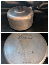 Wagner Ware Magnalite Sidney O Double Spout 3 QT Sauce Pot Lid 4683M 8 Inch - $34.28