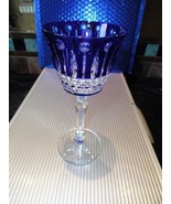Faberge Xenia Cobalt Blue Crystal Wine Glass  - $267.54 CAD