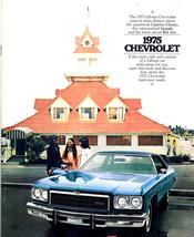 1975 Chevrolet Impala Caprice Caprice Bel Air Deluxe Sales Brochure - $2.90
