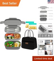 Large Capacity Bento Lunch Box with Utensils &amp; Bag - Dishwasher &amp; Microw... - $39.00
