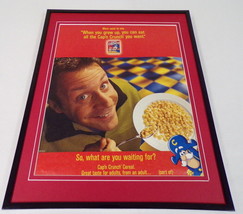 1999 Quaker Cap&#39;n Crunch Cereal Framed ORIGINAL 11x14 Advertising Display - £27.60 GBP