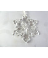 MIKASA Germany Crystal Snowflake Christmas Tree Ornament 3.5&quot; Clear - $18.78 CAD