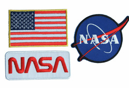 NASA Space Agency Logo Fancy Dress Iron Sew On Patch Set -01 - £11.56 GBP