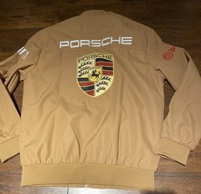 Porsche Motorsport logos lightweight windbreaker desert brown jacket  Brembo bra - £80.60 GBP