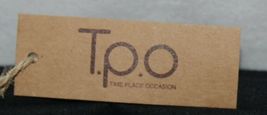 TPO Brand MP0005BK Hope Tan Cork  Black Canvas Zipper Travel Makeup Pouch Bag image 5