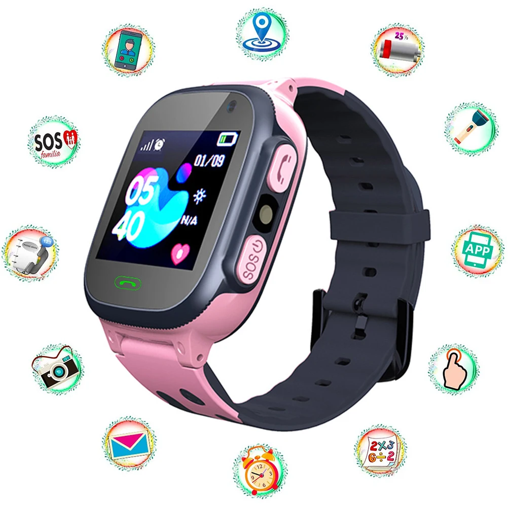 En s smart watch lbs sos phone watch smartwatch for kids with sim card photo waterproof thumb200