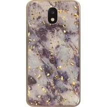 For Samsung J3 2018 Marble Glitter Case PURPLE - £4.63 GBP