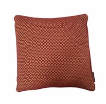 LEXINGTON Cushion Decorative Pillow Geometric Burgundy Size 20&quot; X 20&quot; 11530123 - £57.52 GBP