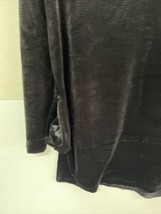 Piko 1988 Women&#39;s Size Medium Black Velvet Long Sleeve Blouse Sweater SZ... - £11.73 GBP