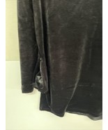 Piko 1988 Women&#39;s Size Medium Black Velvet Long Sleeve Blouse Sweater SZ... - £11.67 GBP