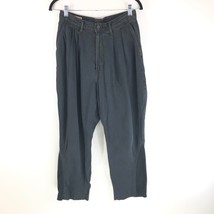 Levis Womens Jeans Baggy Pleated Cotton Blend Black Size 27x26 - £19.20 GBP