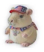 Capybara Plushie, USA Patriotic Shaped Pillow, White Beige Soft , Red Wh... - $843.46 MXN